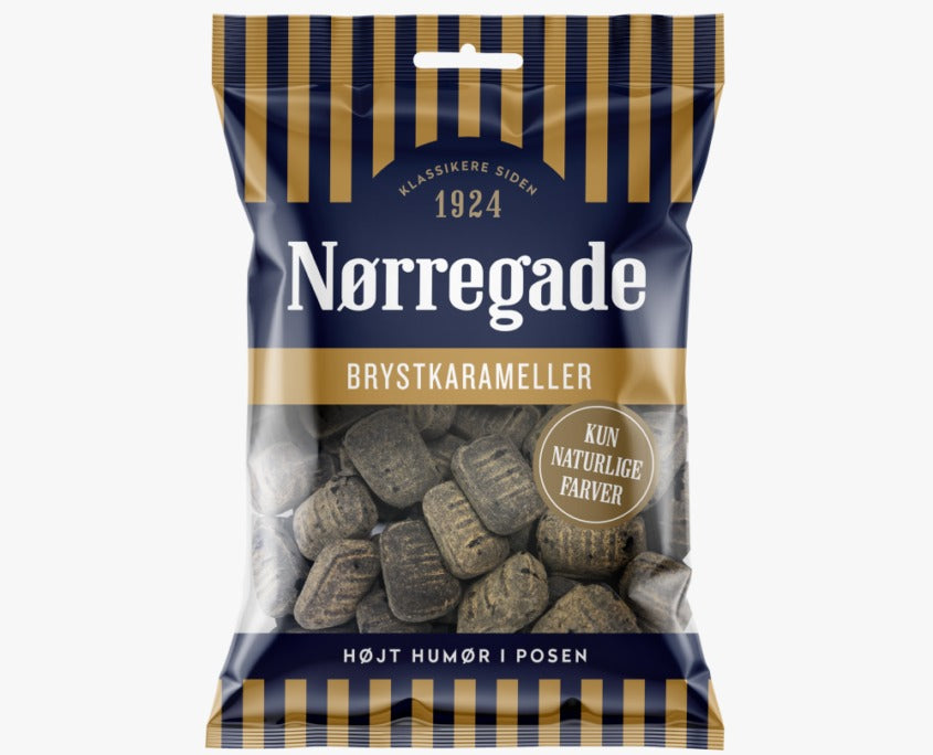 Norregade Brystkarameller 100g x 24st / 2,40kg