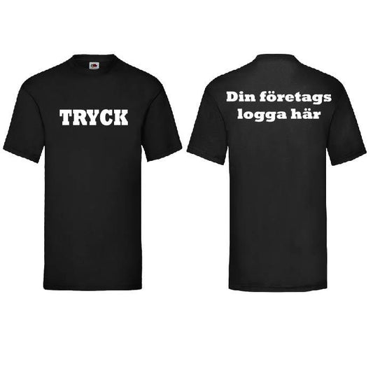 Profiltryck T-Shirt Fram+Bak