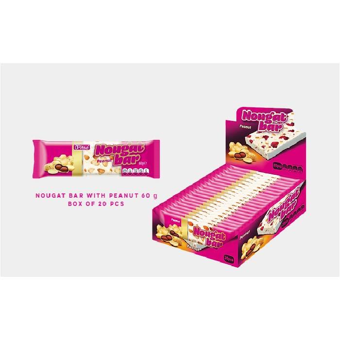 Nougat Bar Peanut 60g x 15st / 0,90kg