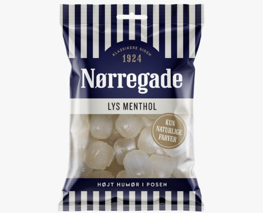 Norregade Lys Menthol bolcher 100g x 24st / 2,40kg