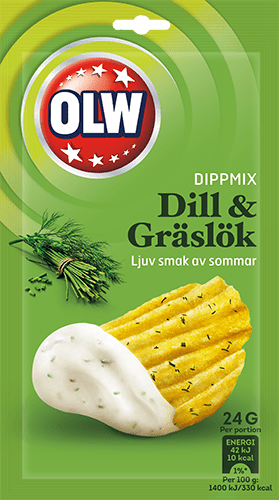 OLW Dipp Dill & Gräslök 24g x 16st / 0,384kg