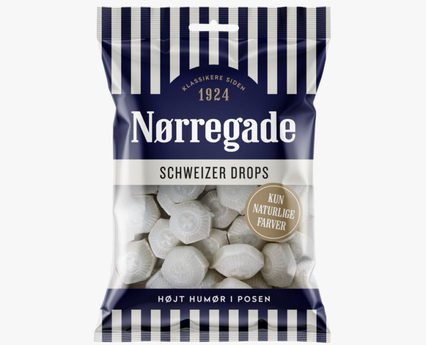 Norregade Schweitzerdrops 100g x 24st / 2,40kg