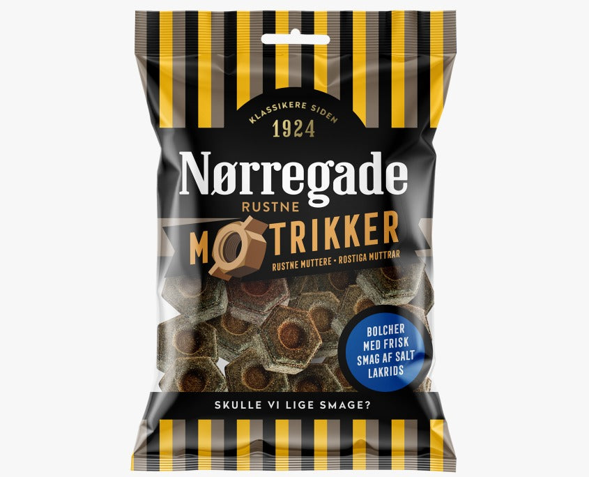 Norregade Rustne møtrikker 100g x 24st / 2,40kg