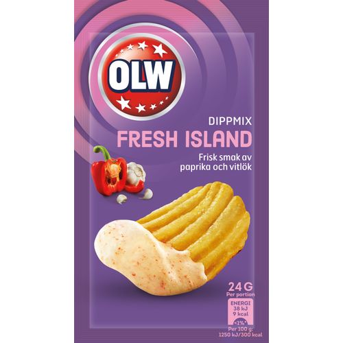 OLW Dipp Fresh Island 24g x 16st / 0,384kg