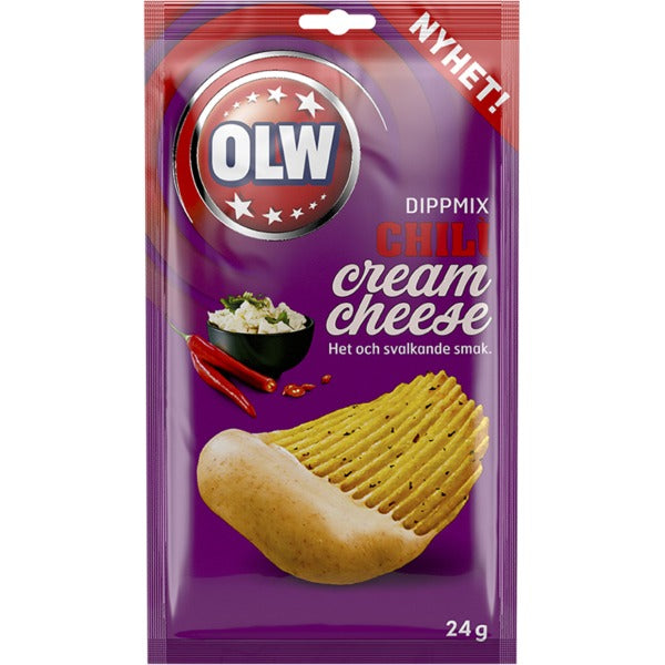 OLW Dipp Chilli Cream Cheese 24g x 16st / 0,384kg