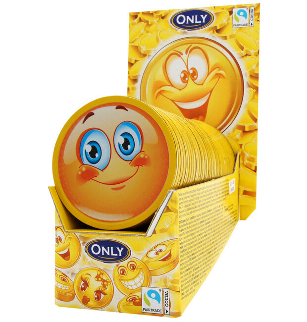 Emoji Coins Choco Display 215g x 36st / 0,774kg