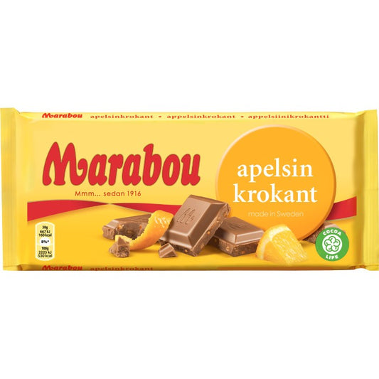 Marabou Kaka Apelsin Krokant 200g x 15st / 3kg