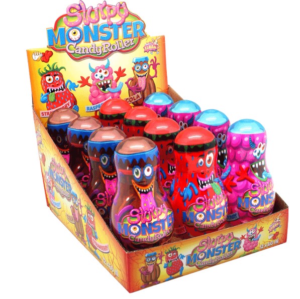 Slurpy Monster Candy Roller 60ml x 12st / 0,72kg