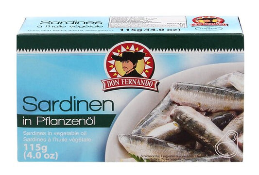 Sardines in Sunflower Oil 115g x 25st / 2,875kg