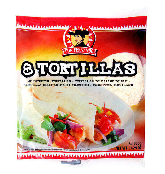 Tortilla Wraps (8x20cm) 320g x 14st / 4,48kg