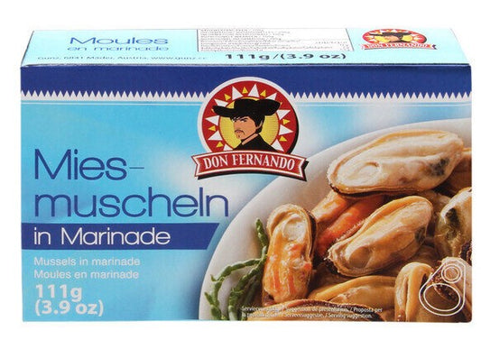 Mussels in Marinade Blue 111g x 25st / 2,775kg