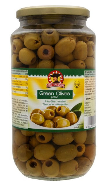 Green Olives Pitted Glass 920g x 6st / 5,52kg*