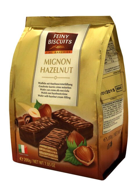 Mignon Wafers Bag Hazelnut 200g x 10st / 2kg