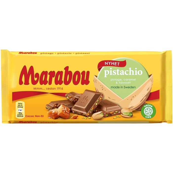 Marabou Kaka Pistacio 185g x 17st / 3,145kg