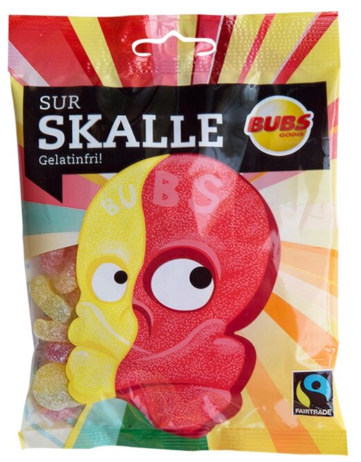 Bubs Sur Skalle 90g x 16st / 1,44kg